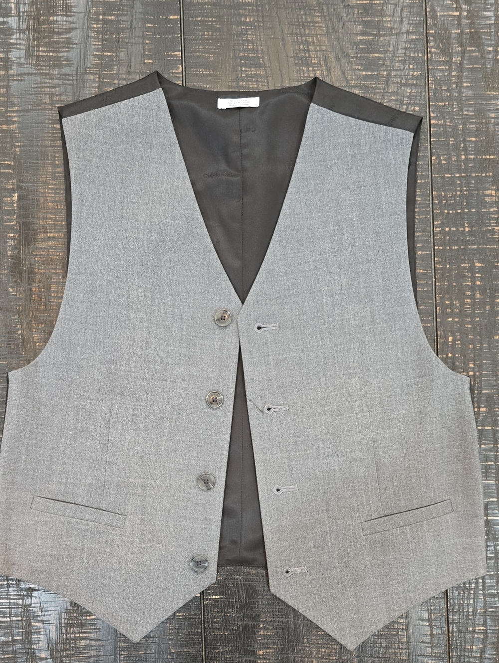 Boy's Gray Dress Vest - Classic Tailored Waistcoat